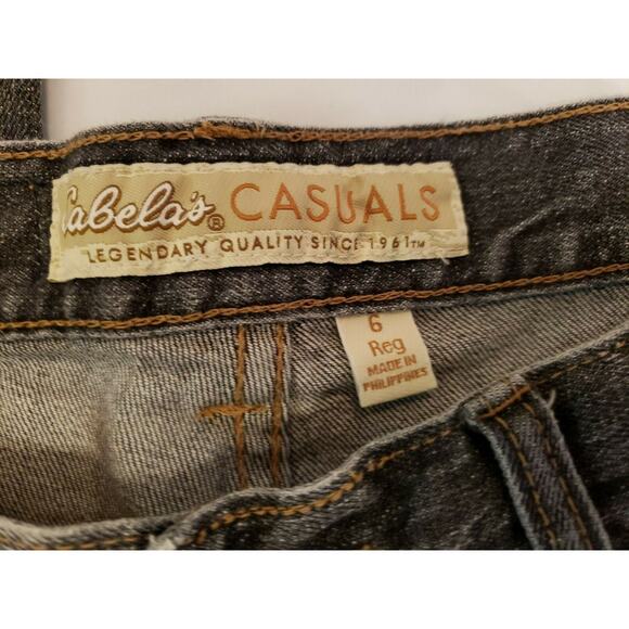 Cabelas Casuals Womens Light Grey Denim Straight Leg Jeans Size 6 - Picture 2 of 5